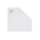 Поддон для душевой кабины Q-TAP Diamond 90x90x12см пятиугольный акриловый c сифоном белый DIAMOND309912 - изображение 1