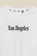 Футболка с принтом Los Angeles мужская LAWA P-MB02303 XL Белый - изображение 8