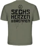 Оливкова футболка Rammstein "Sechs Herzen Die Brennen", Розмір L - изображение 2