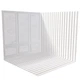 Виниловый угловой фотофон 120x120см, Frontlit 450 г/м2 №58352 - изображение 2