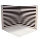 Виниловый угловой фотофон 100x100см, Frontlit 450 г/м2 №58417 - изображение 1