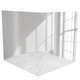 Виниловый угловой фотофон 120x120см, Frontlit 450 г/м2 №58378 - изображение 2