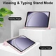 Чехол - книжка Glass Magnet Flip Cover для Samsung Galaxy Tab A9 pink - изображение 3