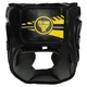 Шолом боксерський шкіряний з повним захистом Zelart Pro Training 9358 розмір XL Black-Yellow - зображення 3