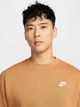 Свитшот на флисе мужской Nike M Nsw Club Crw Bb BV2662-224 S Коричневый (197596596335) - изображение 4