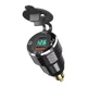 Мото USB зарядка для мотоцикла штекер роз'єм BMW DIN Hella QC 3.0 Type-C PD 30W Металева Green - зображення 1