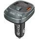 Автомобильный FM-трансмиттер ресивер Vention PD 54W 3-Port USB-C+A+A LED USB Flash Bluetooth вольтметр Black (FFLB0) - изображение 1