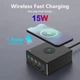 Зарядний пристрій Ubigbuy 160 Вт USB C GaN Швидкий зарядний пристрій 5 портів типу C 65 Вт сумісний із MacBook Pro/Air, Galaxy iPhone iPad Huawei - зображення 4