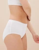 Набір жіночих бавовняних трусиків Marks&Spencer міді High rise shorts 18(46) 5 шт білий - зображення 3