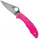 Складной нож Spyderco Delica 4 Flat Ground S30V pink C11FPPNS30V - изображение 1