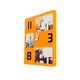 Часы Фоторамка Your Time Квадрат 21,5*21,5*3,5 см оранжевый (EG6412) - изображение 5