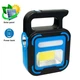 Аккумуляторный кемпинговый фонарь BL 9Z5 светодиодная LED лампа повербанк с USB ЮСБ и солнечной батареей, Голубой - изображение 2