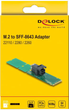 Адаптер DeLOCK M.2 Key M до SFF-8643 NVMe 22110 / 2280 / 2260 (4043619631452) - зображення 3