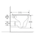 Унитаз подвесной Mixxus Premium Bevel-0301-R 515x355x365mm система смыва RIMLESS (MP6470) - изображение 2