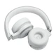 Бездротові навушники накладні JBL Live 670 NC White (JBLLIVE670NCWHT), що складаються, адаптивне шумозаглушення, Bluetooth 5.3, 65 годин автономно. 850 мАг, роботи, 4 мікрофони, Type C, швидка зарядка, білі - зображення 5