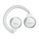 Бездротові навушники накладні JBL Live 670 NC White (JBLLIVE670NCWHT), що складаються, адаптивне шумозаглушення, Bluetooth 5.3, 65 годин автономно. 850 мАг, роботи, 4 мікрофони, Type C, швидка зарядка, білі - зображення 6