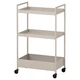 Візок бежевий 50,5х30х83см Ikea NISSAFORS 405.858.01 - изображение 1