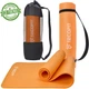Коврик для йоги и фитнеса TECOFIT NBR 183x61x1 см Оранжевый (TOP20106462/5) + чехол-сумка в подарок + чехол-сумка в подарок - изображение 1