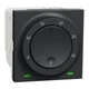 Терморегулятор комнатный 8А 230В 5-30С 2 мод. Unica New Schneider Electric антрацит NU350154 - изображение 1