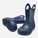 Kalosze chłopięce Crocs Handle Rain Boot Kids 12803-410 25 Granatowe (191448182738) - obraz 3