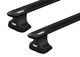 Багажник на гладкую крышу Thule WingBar Evo Black для Hyundai Sonata (mkVIII) 2019→ (TH 7114B-7105-5229) - изображение 1