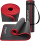 Коврик для йоги и фитнеса TECOFIT NBR с отделкой края тканью 183x61x1 см Black-Red + чехол-сумка в подарок (TOP18124795) - изображение 3