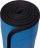 Коврик для йоги и фитнеса TECOFIT NBR с отделкой края тканью 183x61x1 см Blue-Black + чехол-сумка в подарок (TOP18124795/1) - изображение 6