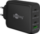 Зарядний пристрій Goobay USB-C PD GaN Multiport Fast Charger 100 W Black (4040849655555) - зображення 1