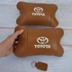 Набор кожаных подушек 2шт на подголовник Toyota. Комфортные ортопедические подушки, Toyota - изображение 13