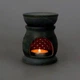 Аромалампа для эфирных масел из мыльного камня 11,5х9см (Лампа для ароматерапии) Серый - изображение 3