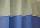 Кухонна фіранка VR-Textil № 047к блакитний з жовтим 280х170 см (52-0975) - зображення 4