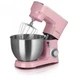 Кухонний комбайн HEINRICH'S HKM 8078 ROSA планетарний міксер 1400 Вт 8 л 7 рівнів швидкості + насадки Рожевий - зображення 1