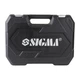 Набор инструментов Sigma насадок торцевых и бит 1/4", 1/2" 82шт CrV mid (6001551) - изображение 6