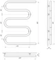 Полотенцесушитель водяной LARIS Змеевик 30 PC5 600х800 G1/2" - изображение 5