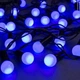 Светодиодная гирлянда "Шарики" 18мм, 7м, 40 LED, черный провод, 220В, статический режим, Синий - изображение 1
