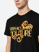 Футболка бавовняна довга чоловіча Versace Jeans Couture vjc76gahg00cj00gg89 3XL Чорна (8052019589719) - зображення 3