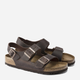 Sandały męskie skórzane Birkenstock bir34871 43 Brązowe (4040714437958) - obraz 3