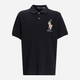 Поло довге чоловіче Polo Ralph Lauren prl710926413003 2XL Чорне (3616534788146) - зображення 5