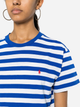 Koszulka damska bawełniana Polo Ralph Lauren prl211924295001 L Niebieski/Biały (3616535810723) - obraz 3