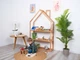 Детская полка-домик BusyWood 70х30х150 см Темный - изображение 4