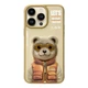 Чохол TPU+PC Nimmy 3D with Metal Buttons для iPhone 15 Колір Cat Grey - изображение 5