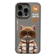 Чохол TPU+PC Nimmy 3D with Metal Buttons для iPhone 15 Колір Cat Grey - изображение 1
