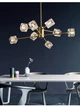 LED люстра Кубик 8614 (Золотая) на 9 плафонов - изображение 3
