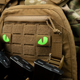 Нашивка M-Tac Tiger Eyes Laser Cut (пара) Coyote/Green/GID - зображення 7