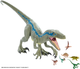 Figurka dinozaura Mattel Jurassic World Riesendino Velociraptor Blue 45 cm (0887961734737) - obraz 3