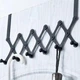 Вешалка на дверь или радиатор отопления МетЮа 5 крючков Чорная - изображение 5