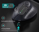 Вертикальная мышь беспроводная JOMAA аккумулятором, светодиодным экраном и RGB подсветкой 2,4G+Bluetooth - изображение 5