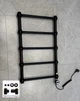 Рушникосушка комбінована Terma RETRO 800x504 Black mat, тен MOA + вентиль Integra - зображення 1