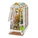 Румбокс HONGDA M2313 Garden House, DIY миниатюрная оранжерея-книжная вставка с LED-подсветкой и музыкальным модулем - изображение 1