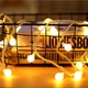 Гирлянда светодиодная Ретро лампы теплый белый 10 LED 1,5 м батарейки 2шт АА - изображение 1